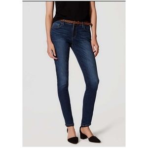 Loft Curvy Skinny Jean's Dark Indigo 12